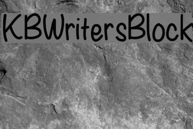 KBWritersBlock Font examples