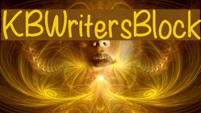 KBWritersBlock Font examples