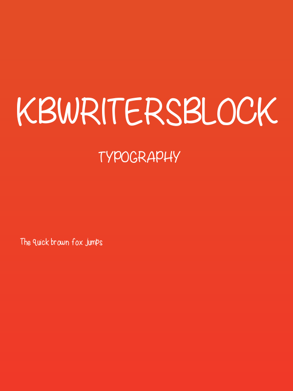 KBWritersBlock Poster