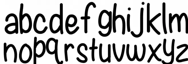 KBWritersBlock Font LOWERCASE