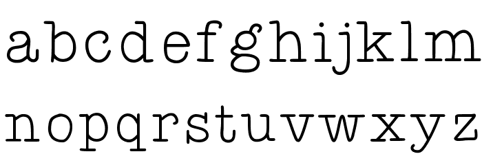 KBYoureJustMyTypeThin Font LOWERCASE