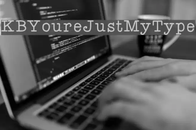 KBYoureJustMyType Font examples
