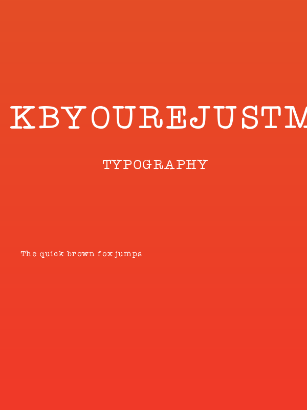 KBYoureJustMyType Poster