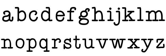 KBYoureJustMyType Font LOWERCASE