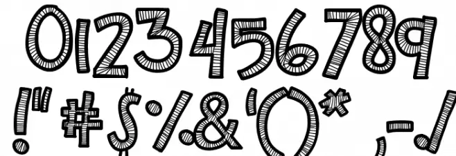 KBZipaDeeDooDah Font OTHER CHARS