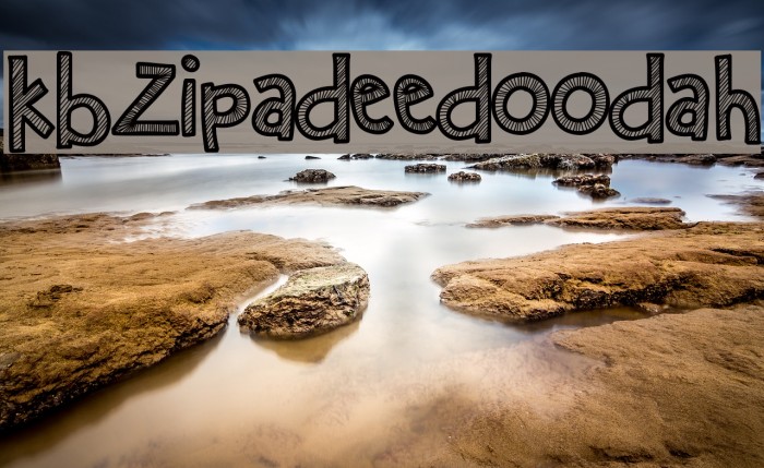 KBZipaDeeDooDah Font examples