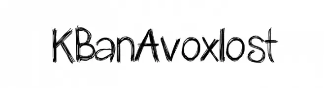 KBanAvoxlost  Frei Schriftart Herunterladen
