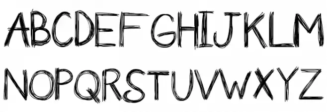 KBanAvoxlost Schriftart Groß