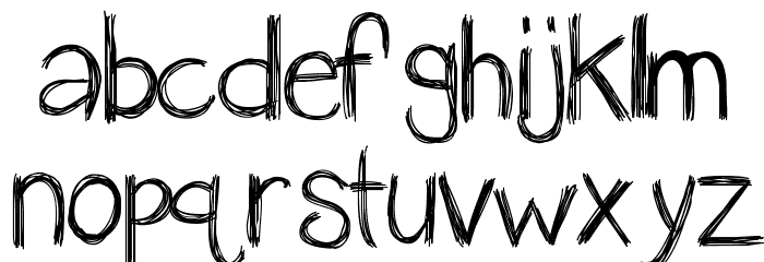 KBanAvoxlost Font LOWERCASE