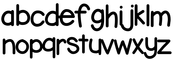 KBbubblegum Font LOWERCASE
