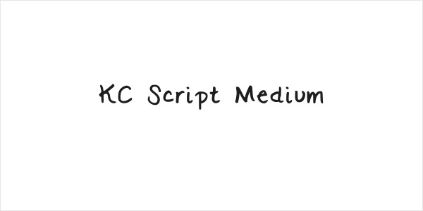 KC Script Medium Logo