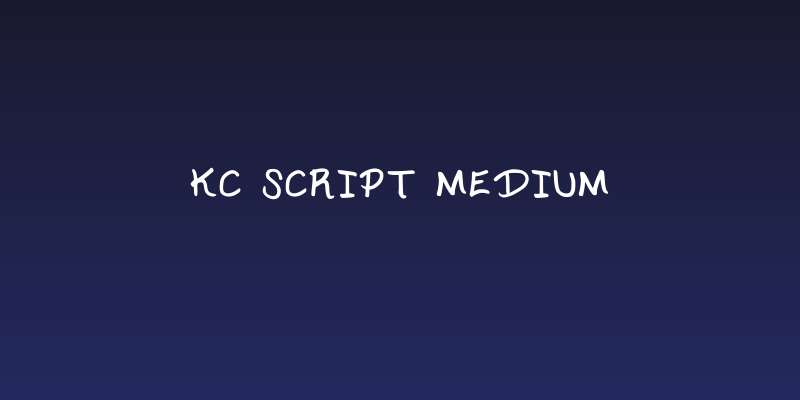 KC Script Medium Social Header