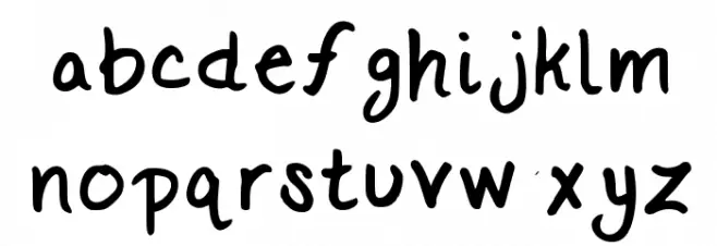 KC Script Medium Fonte MINÚSCULAS