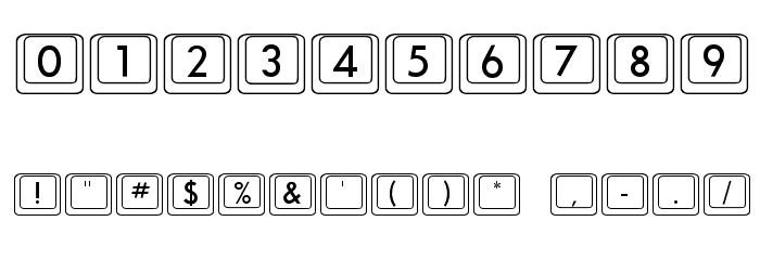 KCaps Font OTHER CHARS
