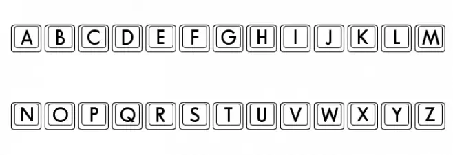 KCaps Font UPPERCASE