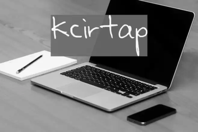Kcirtap Font examples