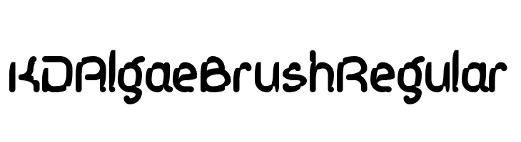 KD Algae Brush Regular  les polices de caractères gratuit tlcharger