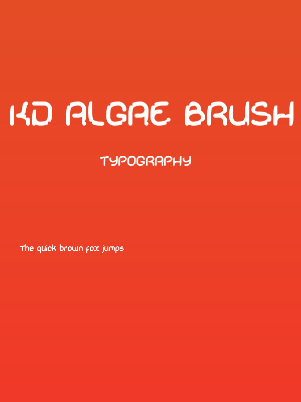 KD Algae Brush Regular Poster