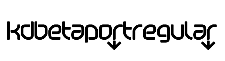KD Betaport Regular  免费字体下载