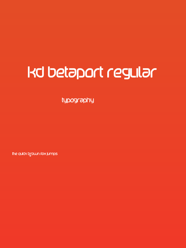 KD Betaport Regular Poster