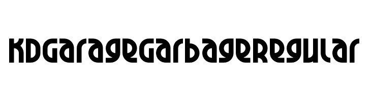 KD Garage Garbage Regular  Frei Schriftart Herunterladen
