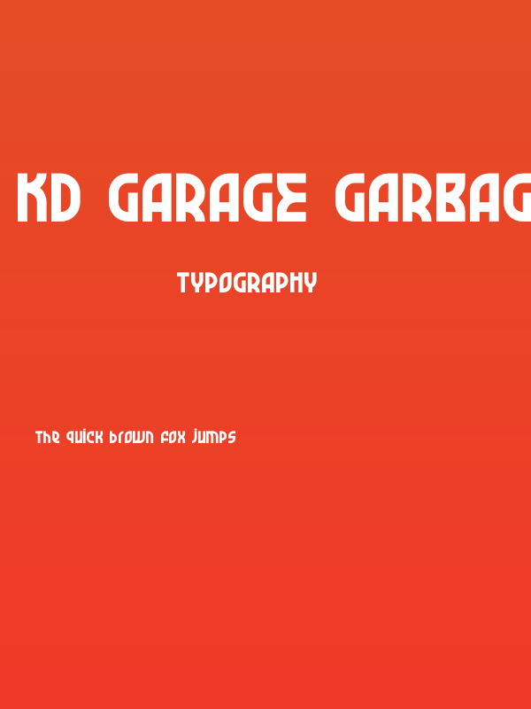 KD Garage Garbage Regular Poster