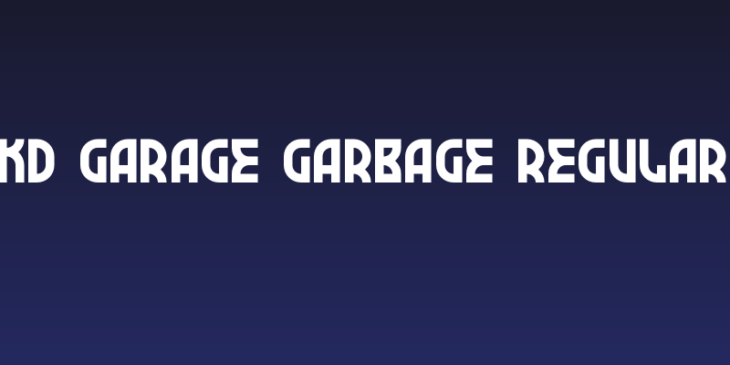 KD Garage Garbage Regular Social Header