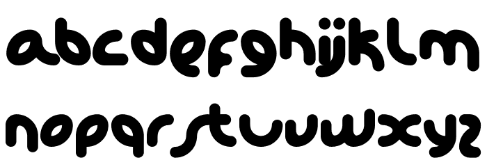 KD Happi Regular Font LOWERCASE