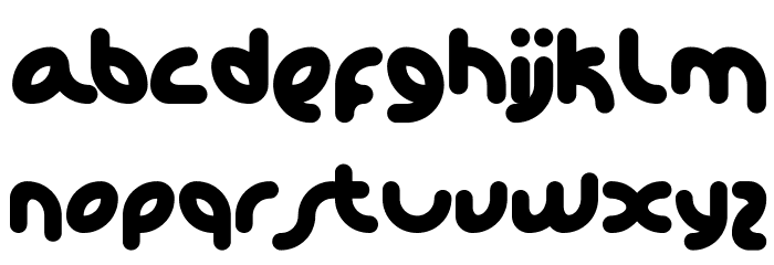 KD Happi Regular Font LOWERCASE