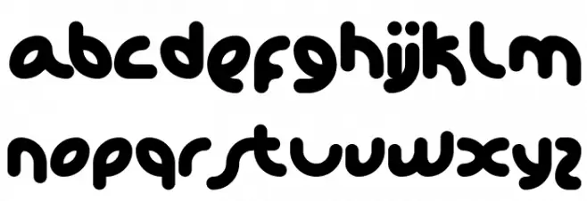 KD Happi Regular Font LOWERCASE