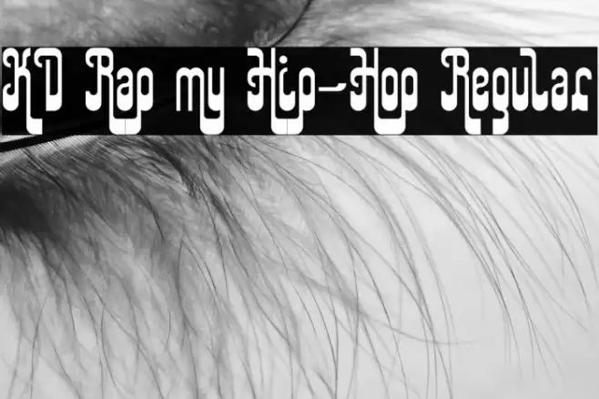 KD Rap my Hip-Hop Regular Font examples