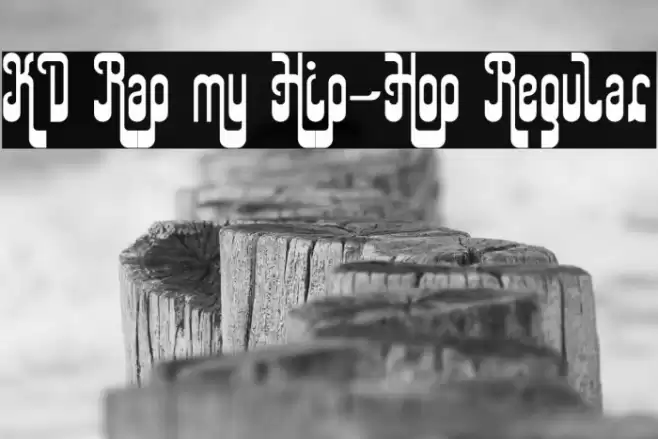 KD Rap my Hip-Hop Regular Font examples