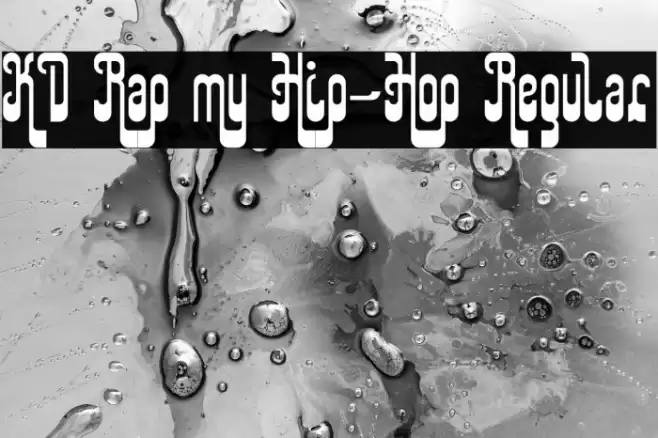 KD Rap my Hip-Hop Regular Font examples