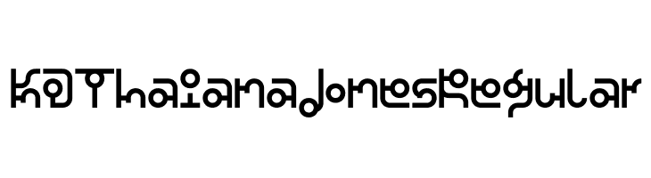 KD Thaiana Jones Regular  Descarca Fonturi Gratis