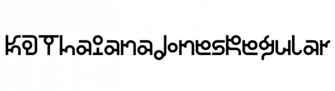 KD Thaiana Jones Regular  Fuentes Gratis Descargar