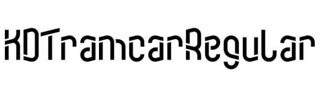 KD Tramcar Regular  Frei Schriftart Herunterladen