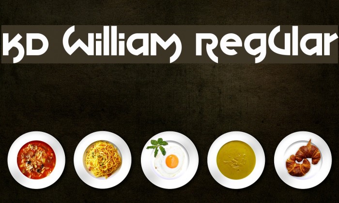 KD William Regular Font examples