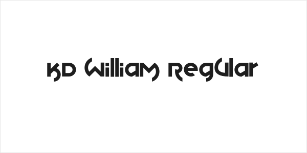 KD William Regular Logo