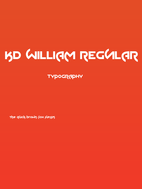 KD William Regular Poster