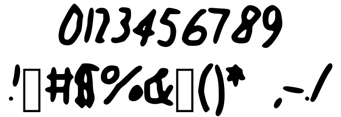 KDG Font OTHER CHARS