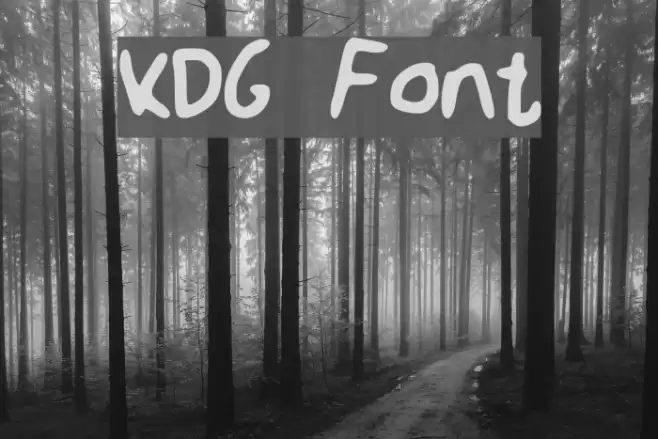 KDG Font examples
