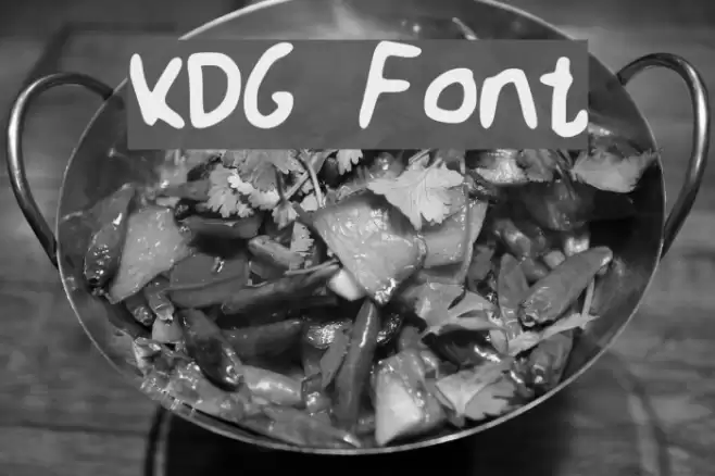 KDG Font examples
