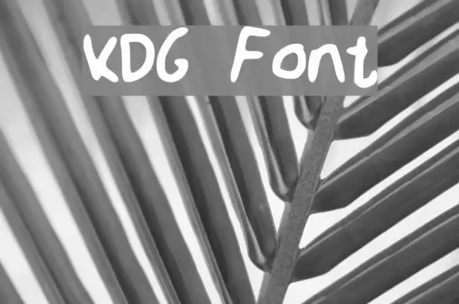 KDG Font examples