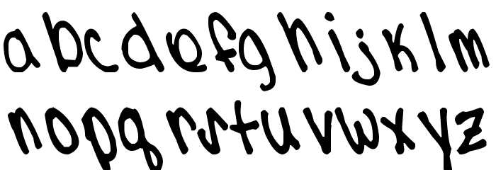 kdizzle 字体 小写