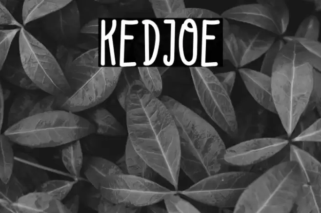 KEDJOE Font examples