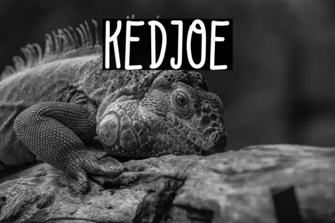 KEDJOE Font examples