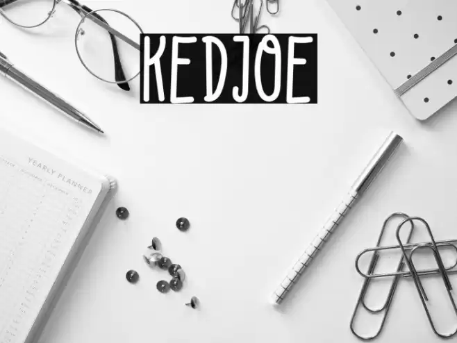 KEDJOE Font examples