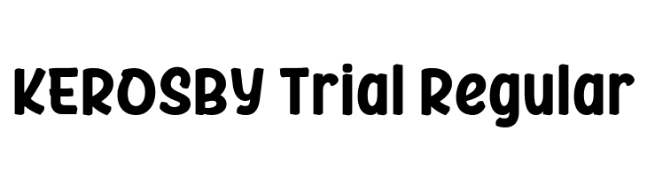 KEROSBY Trial Regular  font caratteri gratis