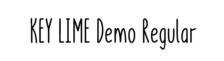 KEY LIME Demo Regular Font