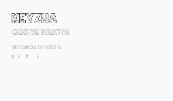 KEYZHA Business Card